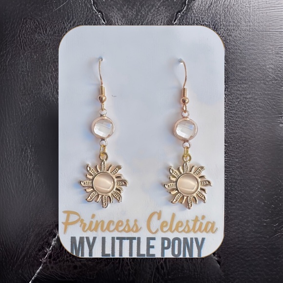 New Handmade Dangle Earrings Inspired by “Princess Celestia” (My Little Pony)(V2 - Picture 2 of 6